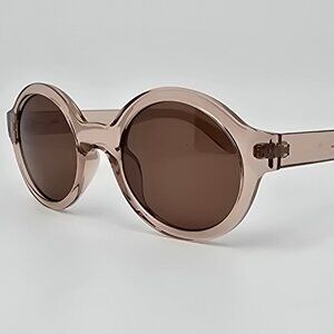 Meller Eco Bashira Salt Kakao Brown Frame Polarized Brown Lens Round Sunglasses